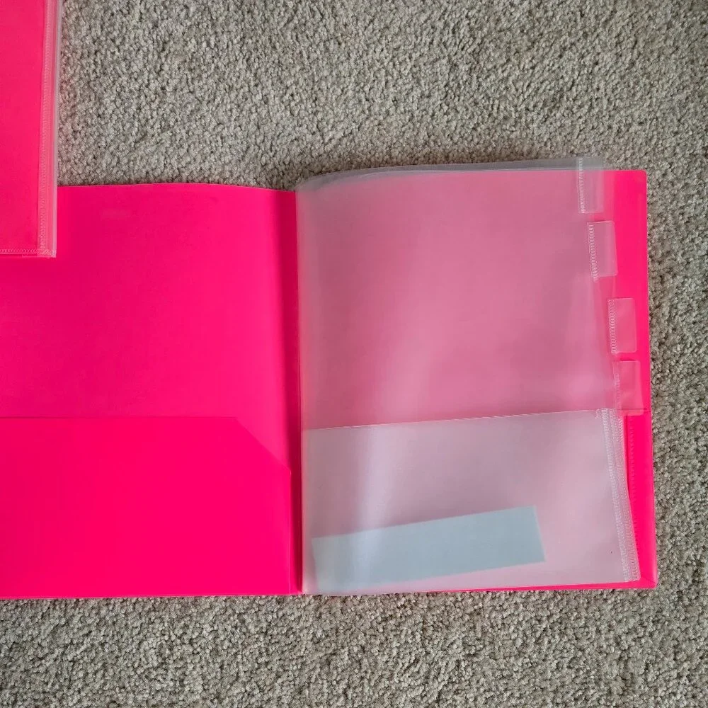Bright pink Notebook/ folders bundle set